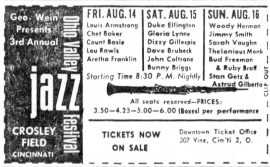 Cincinnati Jazz Hall of History - Historical Newspaper Clips